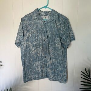 Island Shores Blue Patterned Men's Shirt
